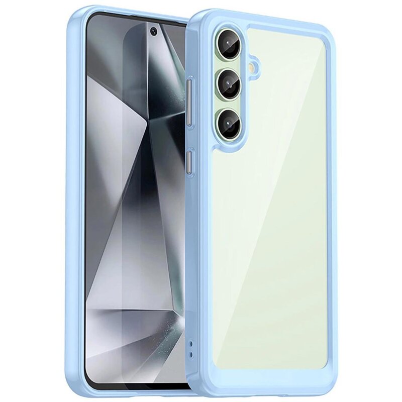 Etui HURTEL Outer Space Case do Samsung Galaxy S24 FE Przezroczysto-niebieski