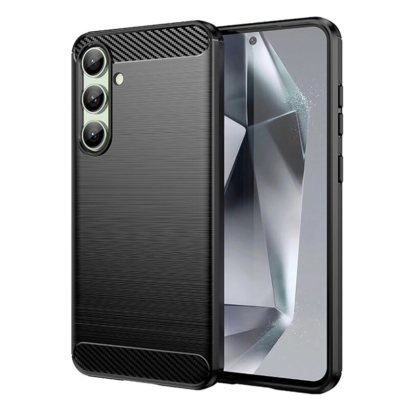 Etui HURTEL Carbon Case do Samsung Galaxy S24 FE Czarny