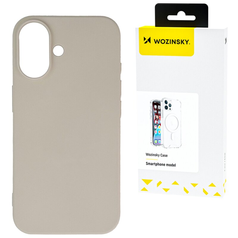 Etui WOZINSKY Silicone Case do Samsung Galaxy S25 Plus Beżowy
