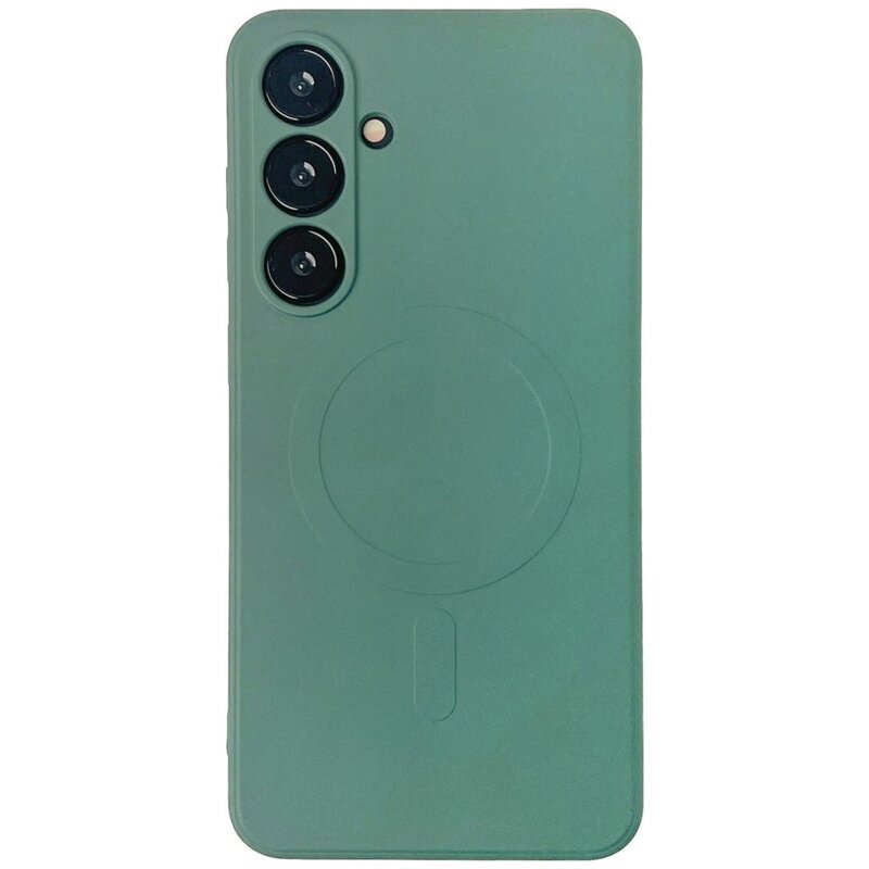 Etui WOZINSKY Liquid Silicone MagSafe do Samsung Galaxy S24 FE Zielony
