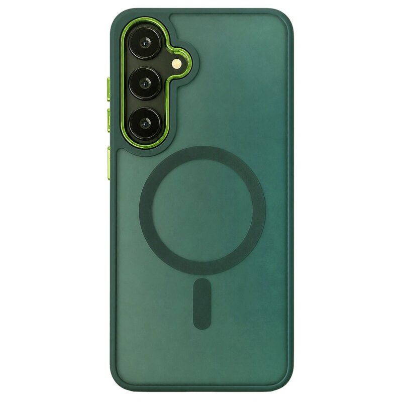 Etui WOZINSKY Fashion Case MagSafe do Samsung Galaxy S24 FE Zielony