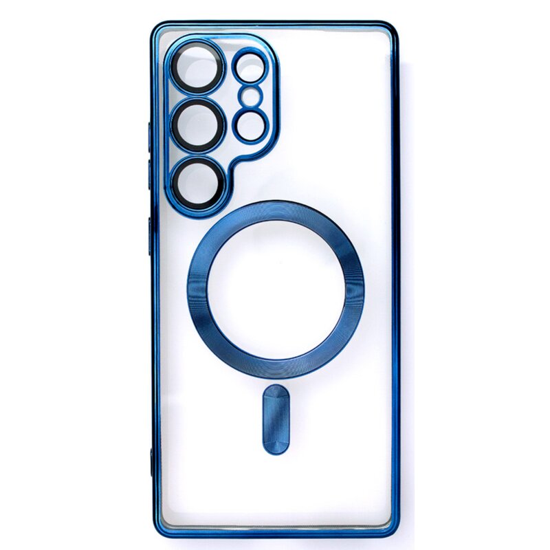 Etui WOZINSKY Electroplated Magsafe do Samsung Galaxy S24 FE Niebieski