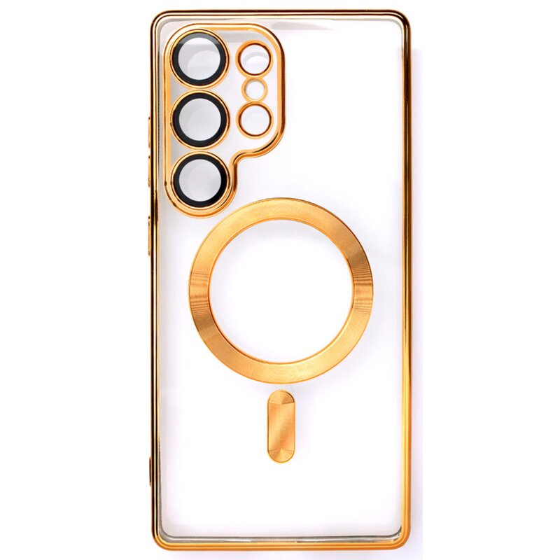 Etui WOZINSKY Electroplated Magsafe do Samsung Galaxy S24 FE Złoty