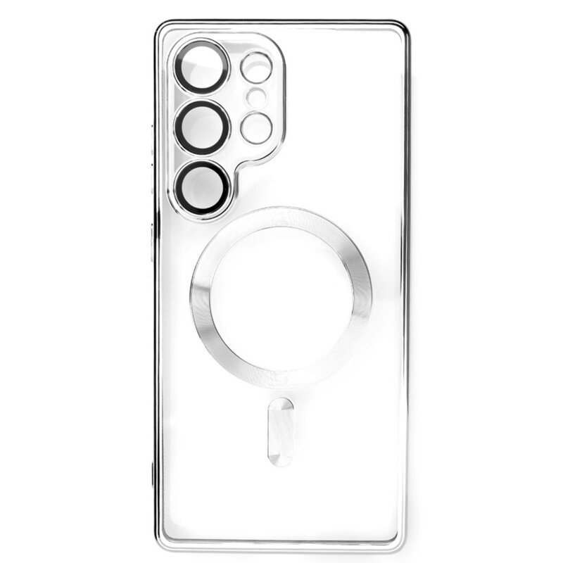 Etui WOZINSKY Electroplated Magsafe do Samsung Galaxy S24 FE Srebrny
