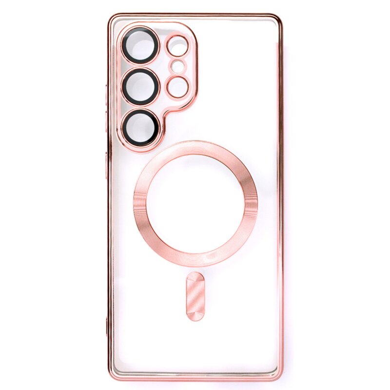 Etui WOZINSKY Electroplated Magsafe do Samsung Galaxy S24 FE Różowy