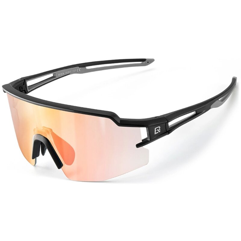 Okulary rowerowe ROCKBROS 8386824303742 Czarno-pomarańczowy