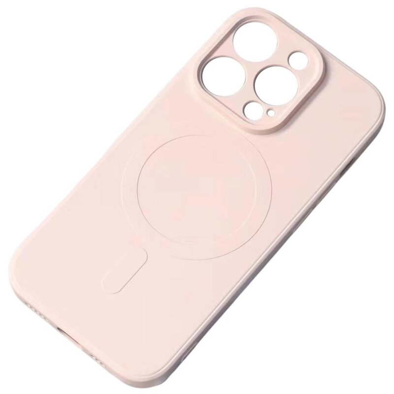 Etui HURTEL Silicone Case MagSafe do Apple iPhone 16e Różowy