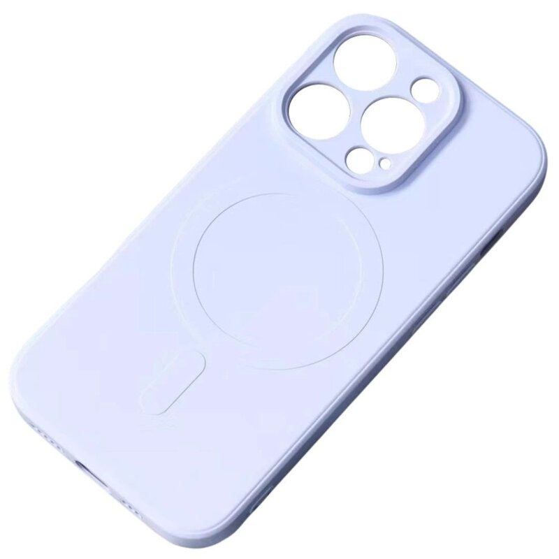 Etui HURTEL Silicone Case MagSafe do Apple iPhone 16e Jasnoniebieski