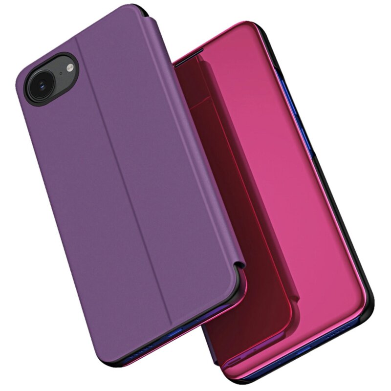 Etui HURTEL Clear View Case do Apple iPhone 16e Różowy