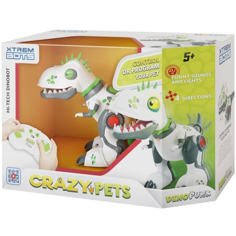 Robot zdalnie sterowany XTREM BOTS Crazy Pets Dinobot XT3803235