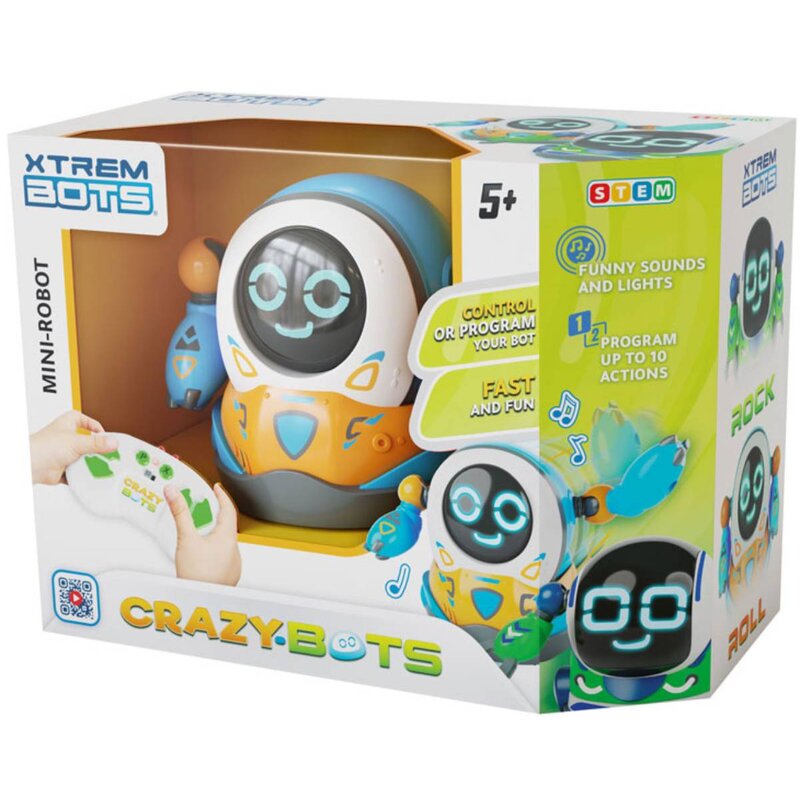 Robot zdalnie sterowany XTREM BOTS Crazy Bots XT3803236