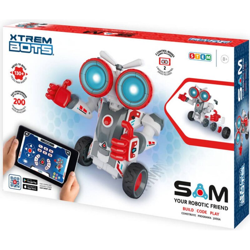 Robot zdalnie sterowany XTREM BOTS Sam Bot buduj-steruj XT3803252