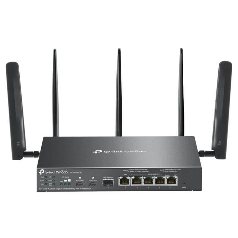 Router TP-LINK ER706WP-4G 2.4 / 5 GHz (DualBand), Wi-Fi Mesh, Gniazdo SIM