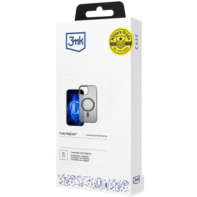 Etui 3MK Frosty MagCase do Apple iPhone 17 Pro Max Czarny