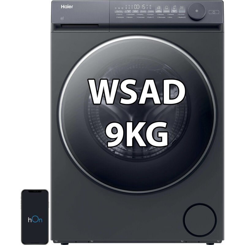 Pralka HAIER X7 HW90-BD14MEPGU1 9kg 1400 obr/min Smart Dual Spray hOn Smart Dosing Polar Gray