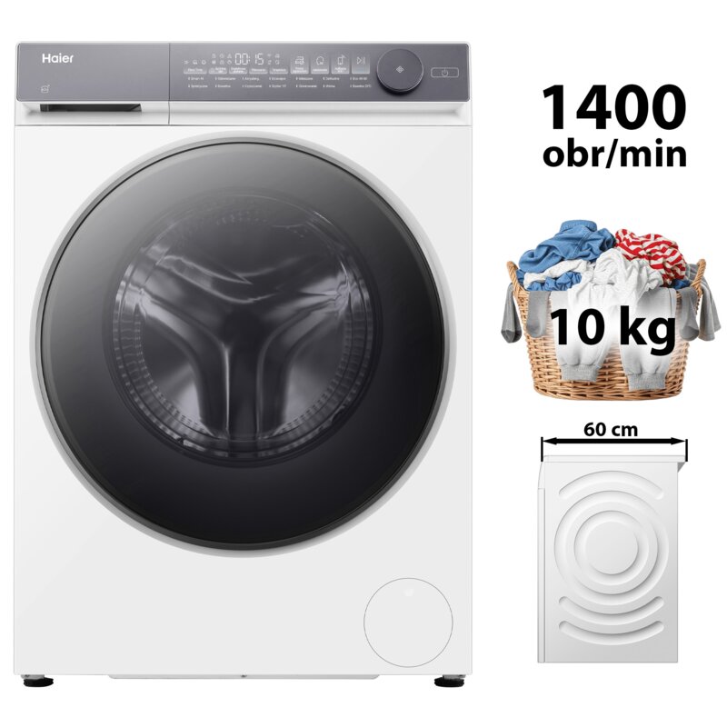 Pralka HAIER X7 HW100-BD14MEPU1 10kg 54.4cm 1400obr AI Smart Sterowanie smartfonem