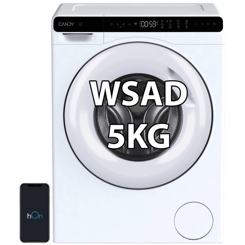 Pralka CANDY MiniAqua CW50-BP12MEU-PL 5kg Slim 45cm 1200obr Sterowanie smartfonem