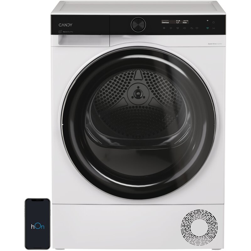 Suszarka CANDY AI ProDry 700 BS H9N2B-S z pompą ciepła 9kg AI Smart Move Warm Dry Pro hOn Active Scent