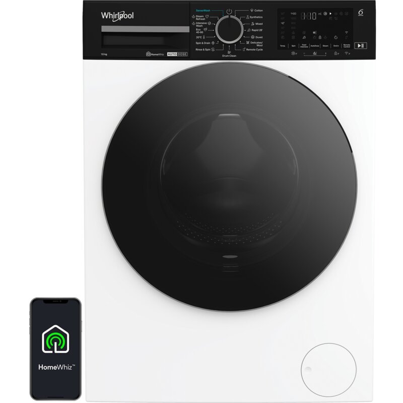 Pralka WHIRLPOOL WPM07WADSEE 10kg 1400obr. AI AdaptiveWash AutoDose HomeWhiz