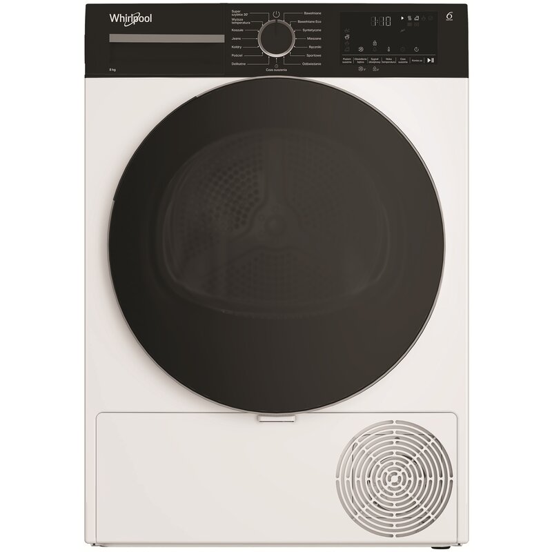 Suszarka WHIRLPOOL MXWSD83MWBSPL Slim 47cm 8kg 6. Zmysł Program szybki 30'