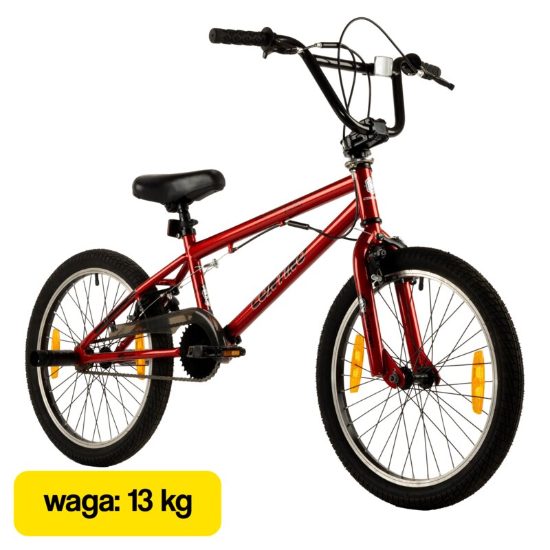 Rower dziecięcy CONTINO Noisy Boy 20 cali Czerwony Wzrost: 120-135 cm Wiek: 7-12 lat