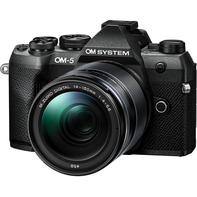 Aparat bezlusterkowy OLYMPUS OM-5 II Czarny + Obiektyw 14-150mm f/4.0-5.6 II Lens Kit, 20.4Mpix, 4K, TruePic IX