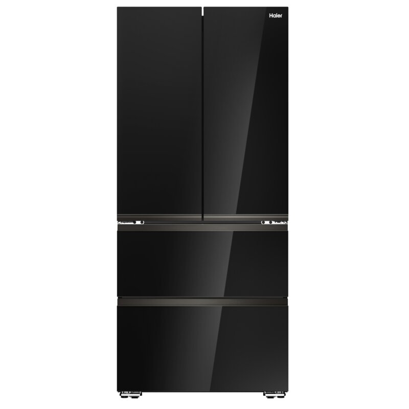 Lodówka HAIER HFKR7819DNGB No frost Side by side Czarne szkło