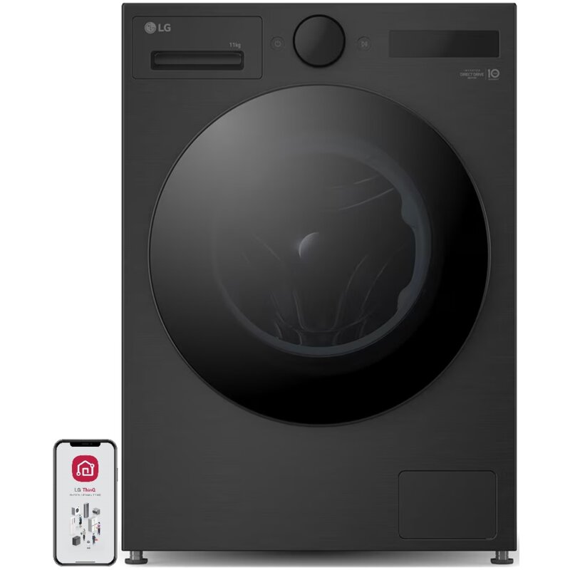 Pralka LG AI F4X7511TBB 11kg 56.5cm 1400obr AI DD,Wash Sterowanie smartfonem