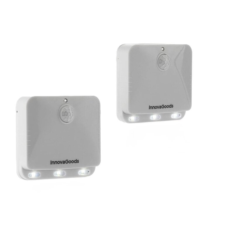 Lampka nocna INNOVAGOODS Lumtoo V0103581 z czujnikiem ruchu (2 szt.)