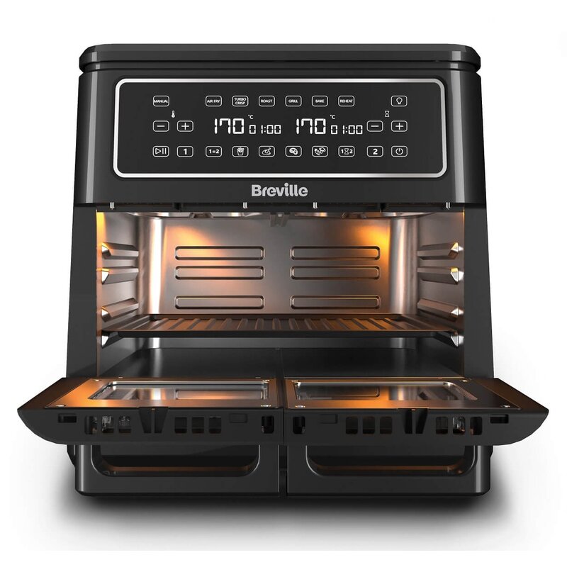 Air Fryer Frytkownica beztłuszczowa BREVILLE VDF130X 11l z podwójnym koszem