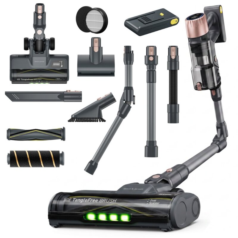 Odkurzacz pionowy GÖTZE & JENSEN VV600 z rurą flexi, funkcją Park&Go, technologią Dust Scanner, 1 bateria w zestawie Bezprzewodowy