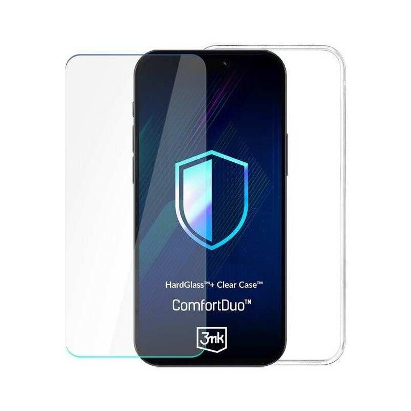 Etui 3MK ComfortDuo Clear do Samsung Galaxy S24+ Przezroczysty + szkło hartowane