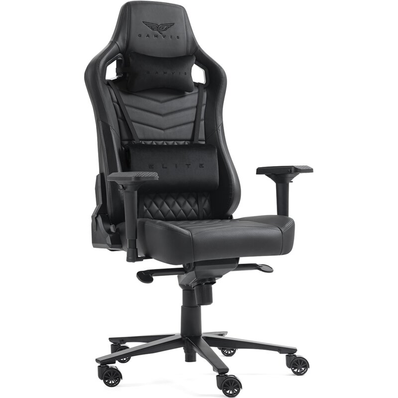 Fotel gamingowy GAMVIS Elite 2.0 Pro XXL Czarny (czarne elementy)