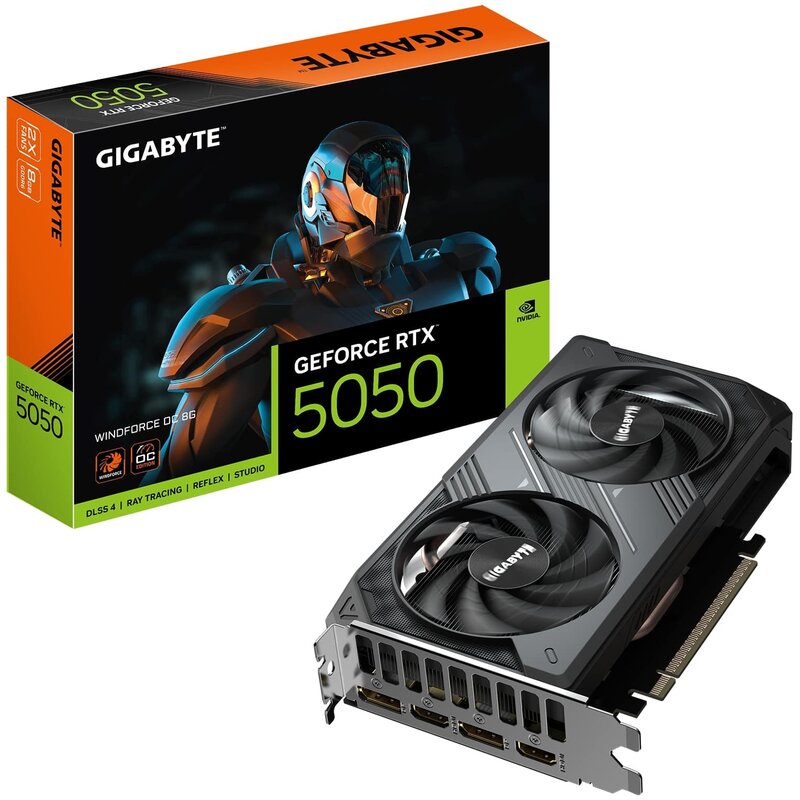 Karta graficzna GIGABYTE GeForce RTX 5050 WINDFORCE OC 8GB DLSS 4.5