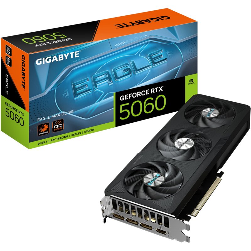 Karta graficzna GIGABYTE GeForce RTX 5060 Eagle Max OC 8GB DLSS 4.5