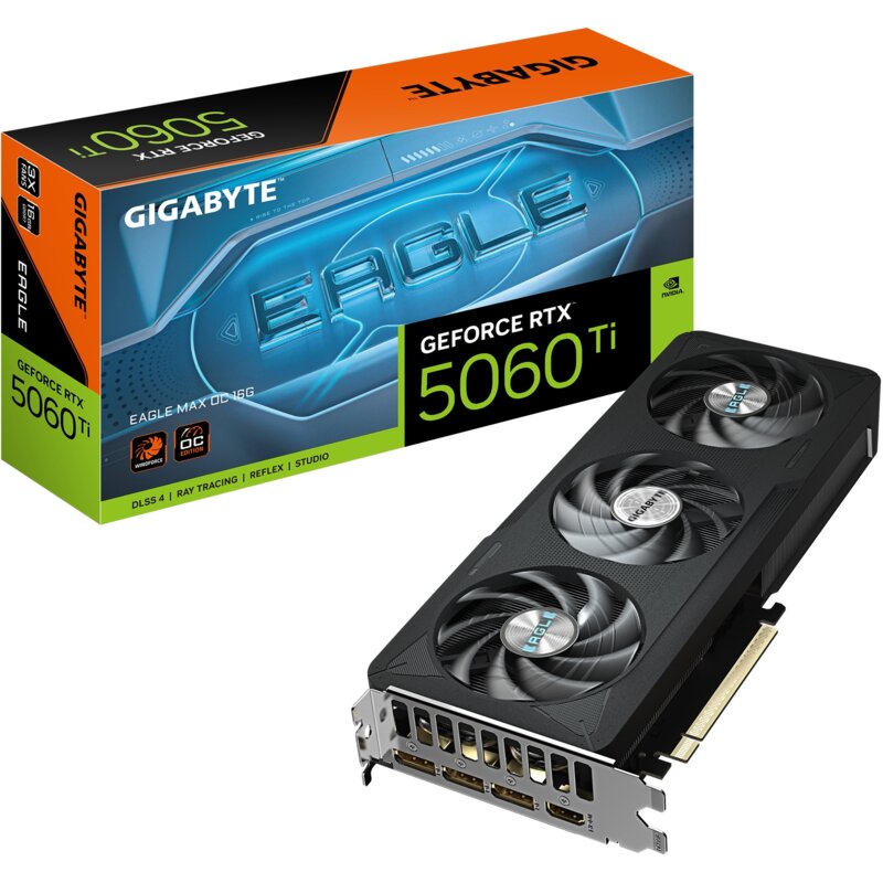 Karta graficzna Gigabyte GeForce RTX 5060 Ti EAGLE MAX OC 16GB (GV-N506TEAGLEMAX OC-16GD)