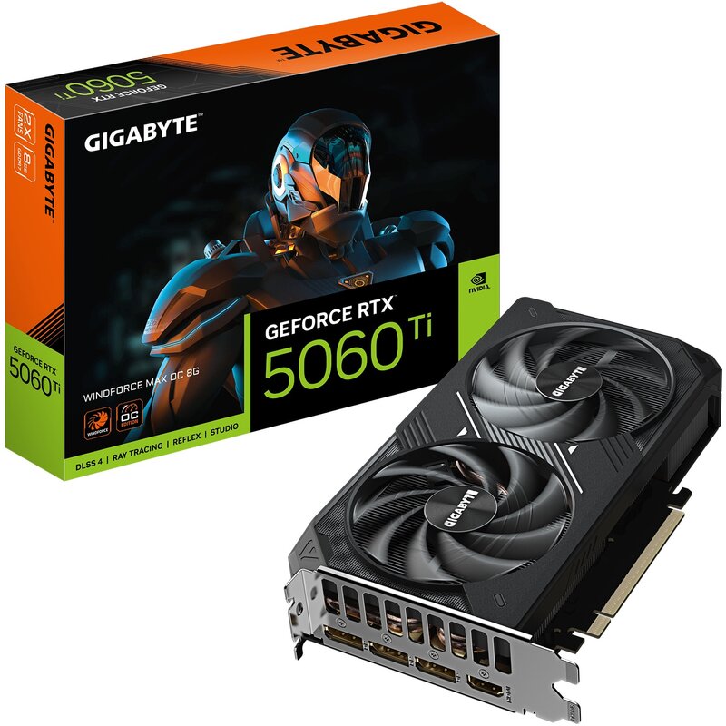 Karta graficzna GIGABYTE GeForce RTX 5060 Ti Windforce Max OC 8GB DLSS 4.5