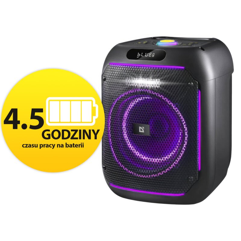 Power audio DEFENDER Boomber 65 Karaoke Czarny
