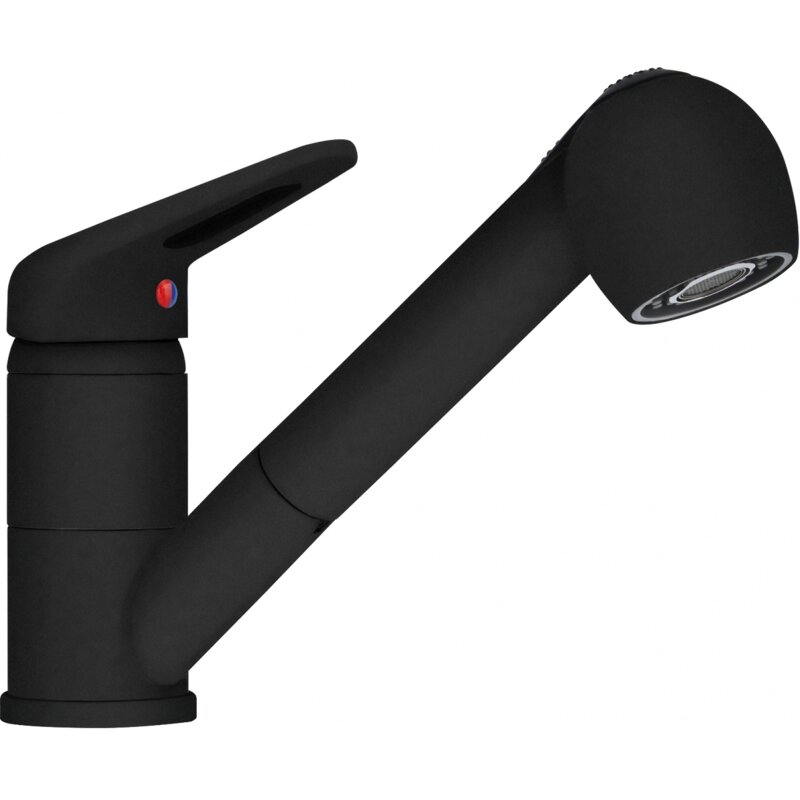Bateria kuchenna stojąca FRANKE Prince II Pull-Out spray z wyciąganą wylewką Czarny mat 115.0659.840