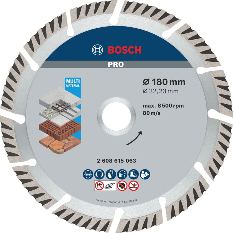 Tarcza do cięcia BOSCH 2608615063 180 mm