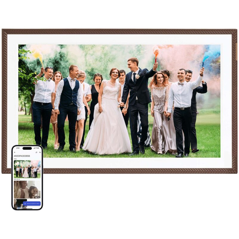 Ramka cyfrowa ARZOPA D156 Brązowy