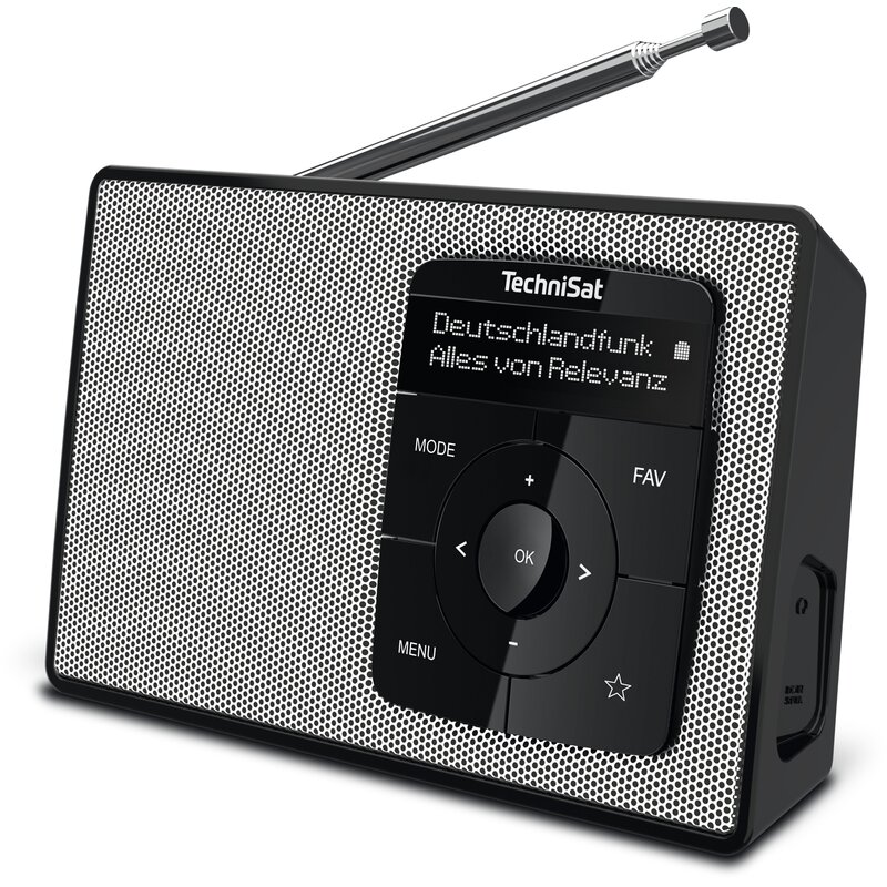 Radio TECHNISAT Digitradio 2 Cyfrowe Czarno-Biały