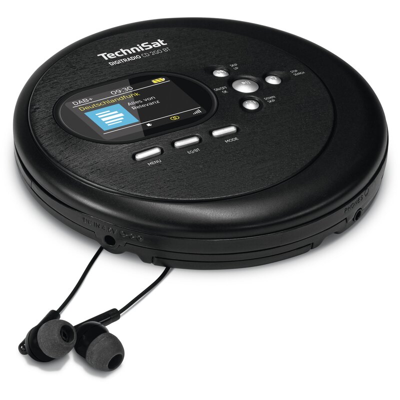 TechniSat DigitRadio CD 2GO BT Radio FM DAB+ Bluetooth Czarny