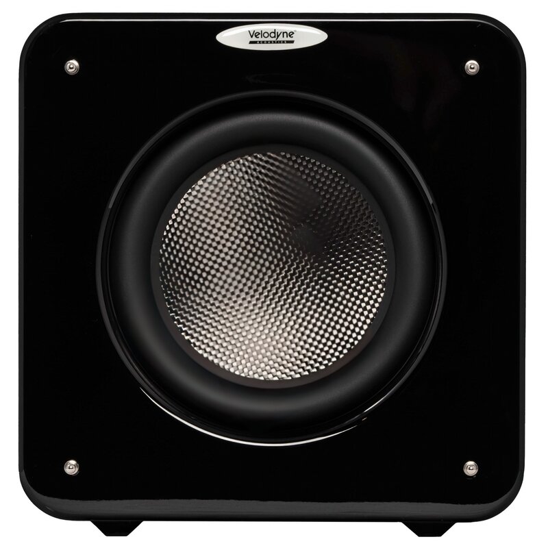 Subwoofer VELODYNE MicroVee X 6.5 Czarny Połysk, Aktywny, 300W, 6.5" Przetwornik z pasywnymi radiatorami, Typ Zamknięty, System DDCS