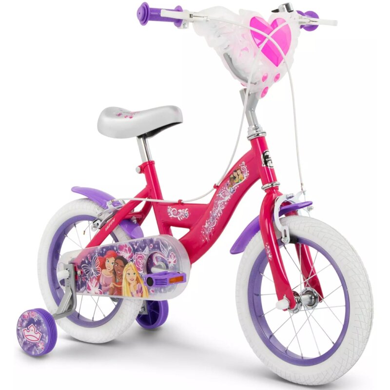 Rower dziecięcy HUFFY Disney Princess 14 cali Różowy Wzrost: 95-110 cm Wiek: 4-6 lat