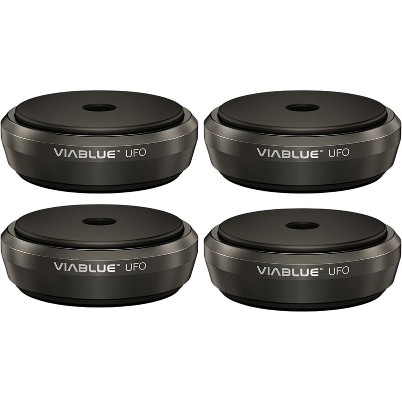 Tłumiki drgań VIABLUE Absorbery UFO XL Czarny (4 szt.)