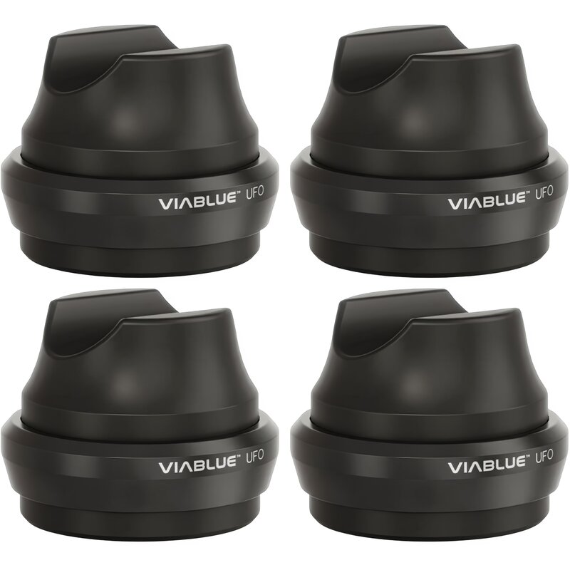 Podstawka na kable VIABLUE UFO Dome Czarny (4 szt.)