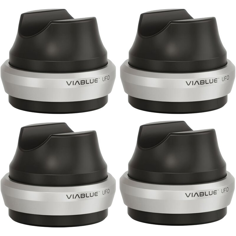 Podstawka na kable VIABLUE UFO Dome Srebrny (4 szt.)