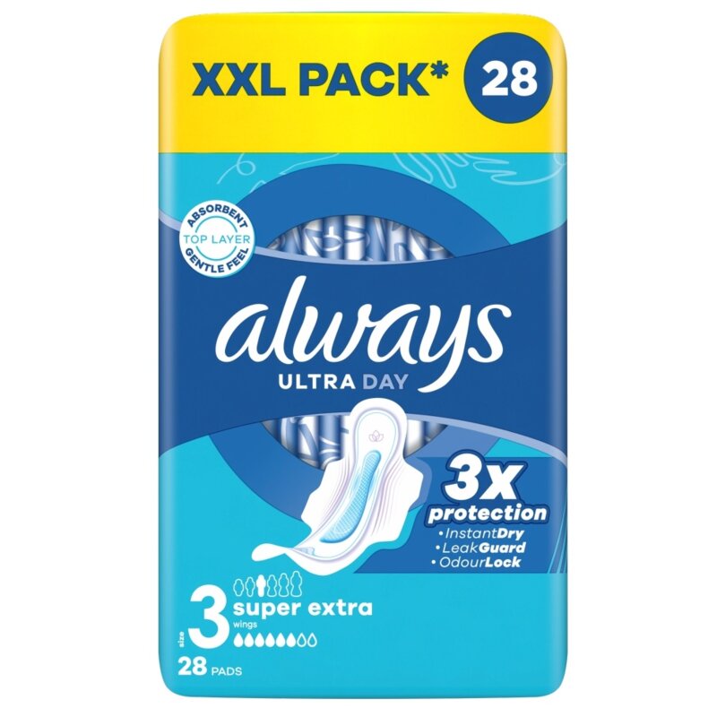 Podpaski ALWAYS Ultra Super Extra Rozmiar 3 (28 sztuk)