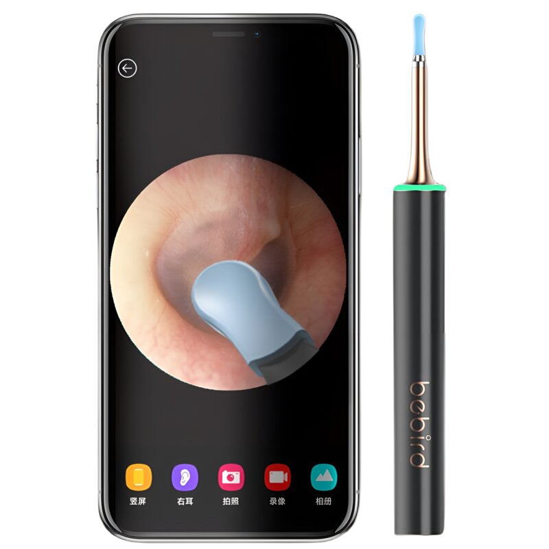 Otoskop z kamerą BEBIRD T15 Czarny